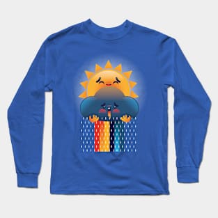 Rainbowwww¡¡¡ sun plus clouds equals rainbow. Long Sleeve T-Shirt